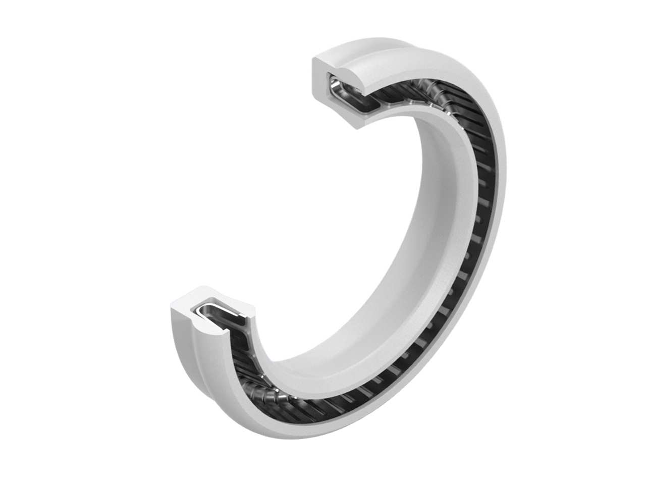 Metal C shaped rings