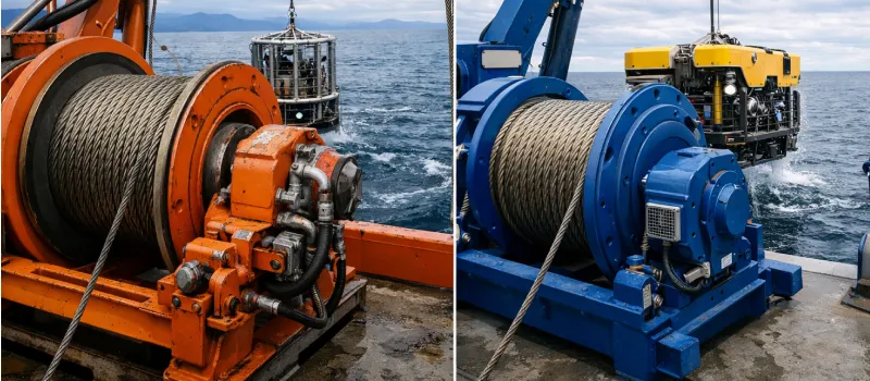 Viking hydraulic vs electric winches for deep-sea operations